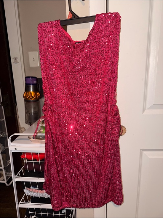 ASOS Dresses & Skirts - ASOS Sequin Party Dress in Sparkling Fuchsia
